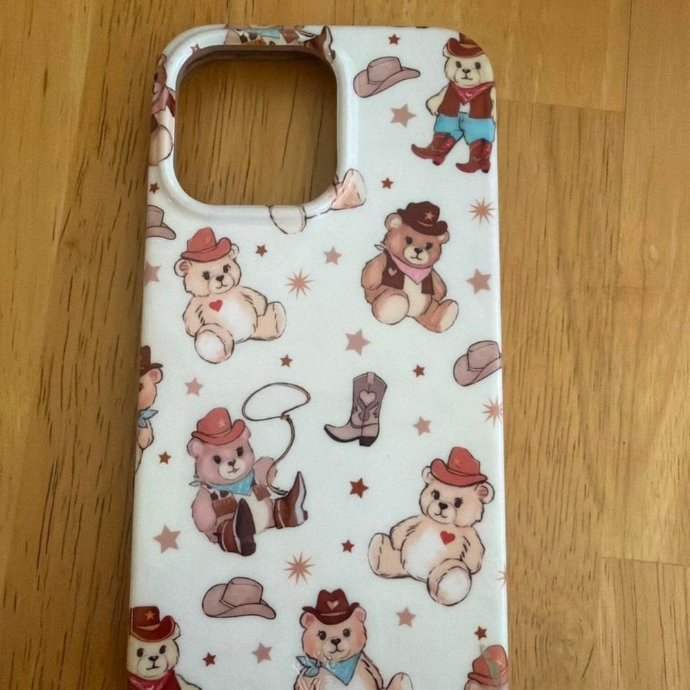Velvet Magnetic Cowboy Bear Cartoon IPhone 14 Pro Max Case
